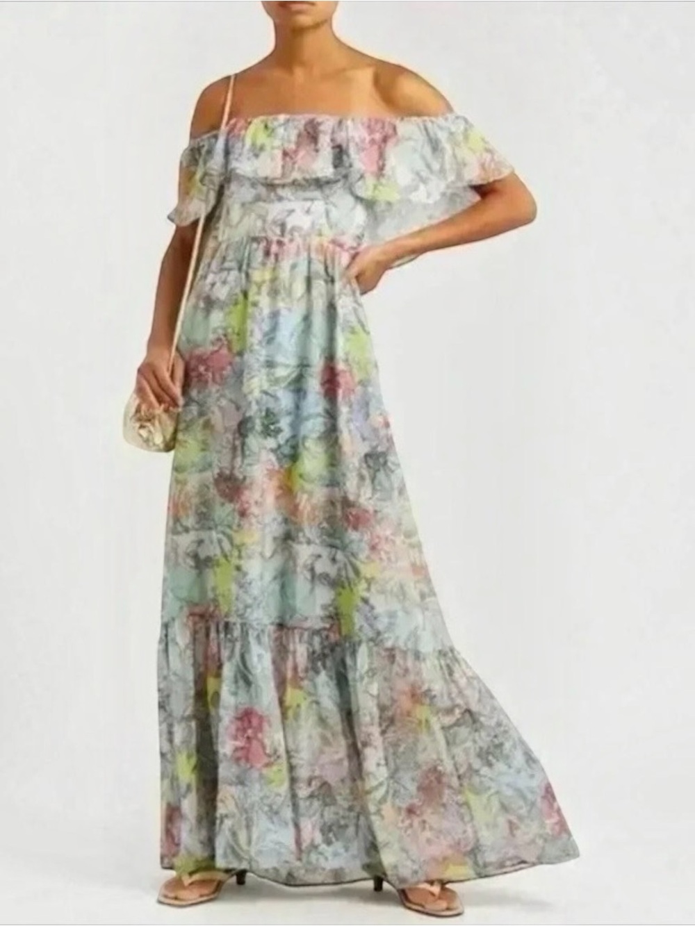 NWT Alice + Olivia Silk Lola Schnabel Lola Dream Dress Size 4 - Picture 3 of 12